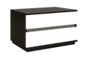 Mesa de Cabeceira- Branco glossy + castanho nogueira (direita) L590 x L400 x A460 
