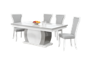 Mesa de jantar- Branco glossy + Cinza- L2000 x L1000 x A750 