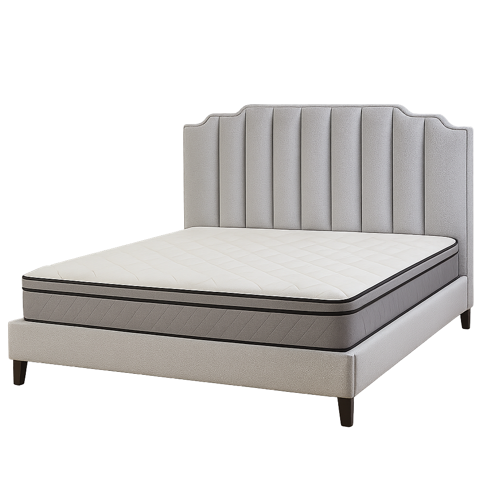 Cama Leather 1.5*2.0 Cinza