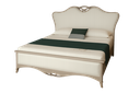 Cama ouro claro e creme