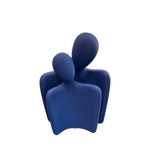 [2556] Set 2 Peça Decorativa  Azul ceramica